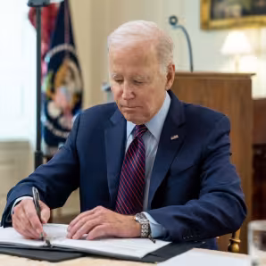 President Joe Biden in the White House.