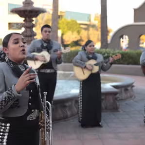 A mariachi band performing in Scottsdale, Arizona.
