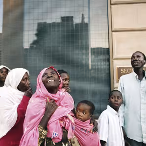 A refugee family in Phoenix.