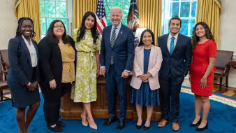 President Biden meets with DACA recipients 