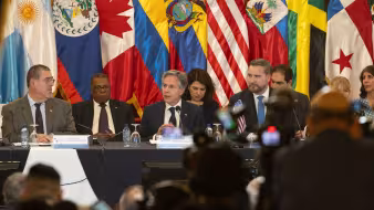Governmental leaders at the May 2024 Los Angeles Declaration ministerial meeting in Guatemala