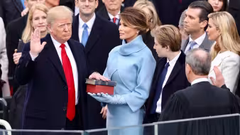 Donald Trump at inauguration 2017