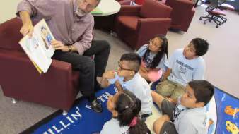 EL students and their teacher