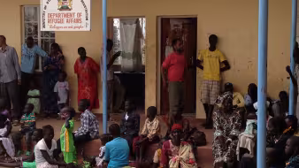 Refugees in the Kakuma refugee camp.