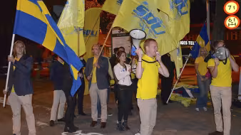 A youth gathering for the Sweden Democrats