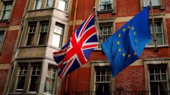 UK and EU flags