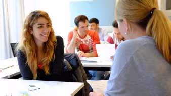 A language class for asylum seekers at the University of Salzburg