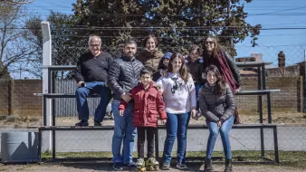 Syrian refugee family in Argentina who were sponsored by a community group