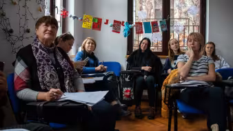 A Romanian class for Ukrainians in Bucharest