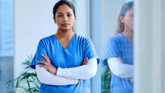 A young medical professional at a clinic