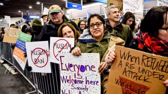 Airport protest