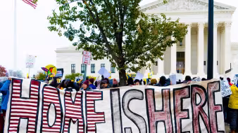 DACA rally in front of Supreme Court