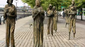 Famine Memorial in Dublin