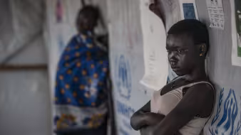 South Sudanese refugee girl