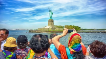 Statue of Liberty from boat