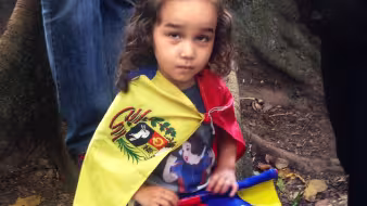 A young Venezuelan girl