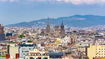 A view of Barcelona.