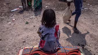 An Eritrean refugee in Ethiopia.