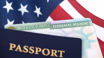A U.S. passport and green card