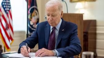 President Joe Biden in the White House.