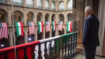 President Joe Biden in Mexico City. 