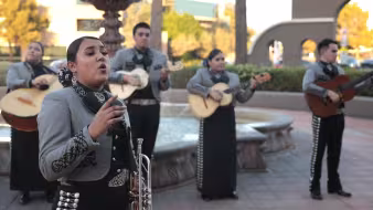 A mariachi band performing in Scottsdale, Arizona.