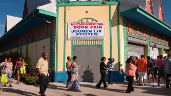 A Haitian-American book fair in Miami's Little Haiti neighborhood