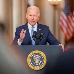 President Joe Biden delivers remarks fromthe White House. (Photo: Adam Schultz/White House)