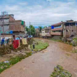 Water streams through a neighborhood inPakistan. (Photo: iStock.com/Kamran Khan)